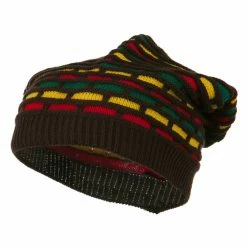 Rasta World New Rasta Honey Deep Beanie 32 Rasta World New Rasta Honey Deep Beanie -Adams Shop hy003bd brown 1