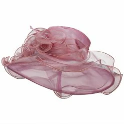 Jeanne Simmons Iridescent Polyester Roses Organza Hat