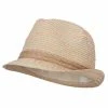 Jeanne Simmons Girl's Multi Fleck Paper Braid Fedora 2 Jeanne Simmons Girl's Multi Fleck Paper Braid Fedora -Adams Shop im001mf beige 1