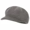 Jeanne Simmons Women's Six Point Wool Felt Cap Style Newsboy Hat -Adams Shop ix001nb grey 1