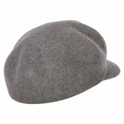 Jeanne Simmons Women's Six Point Wool Felt Cap Style Newsboy Hat -Adams Shop ix001nb grey 3
