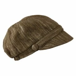 Jeanne Simmons Jimi-Wool Blend Cabbie With Button Band Detail -Adams Shop jb001cb 5