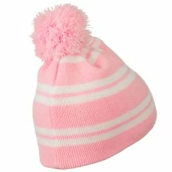 Outdoor Jacquard White Stripe Knit Beanie With Pom 84 Outdoor Jacquard White Stripe Knit Beanie With Pom -Adams Shop jw005bs 3 1
