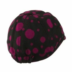 Jeanne Simmons Girl's Polka Dots Elastic Cabby Cap -Adams Shop ka002nb fuchsia 3