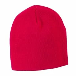 MG 8 Inch Knitted Short Beanie -Adams Shop kb015bs magenta 1