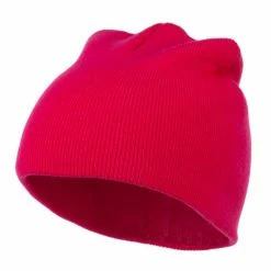 MG 8 Inch Knitted Short Beanie -Adams Shop kb015bs magenta 2