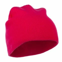 MG 8 Inch Knitted Short Beanie -Adams Shop kb015bs magenta 5