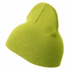 MG 8 Inch Knitted Short Beanie -Adams Shop kb016bs lime 2