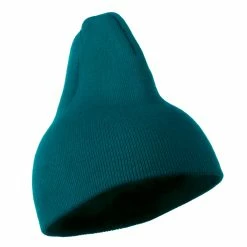 MG 8 Inch Knitted Short Beanie -Adams Shop kb017bs turquoise 4