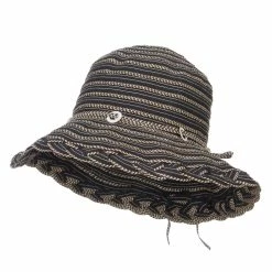 Jeanne Simmons Classic Braid Striped Bucket Hat