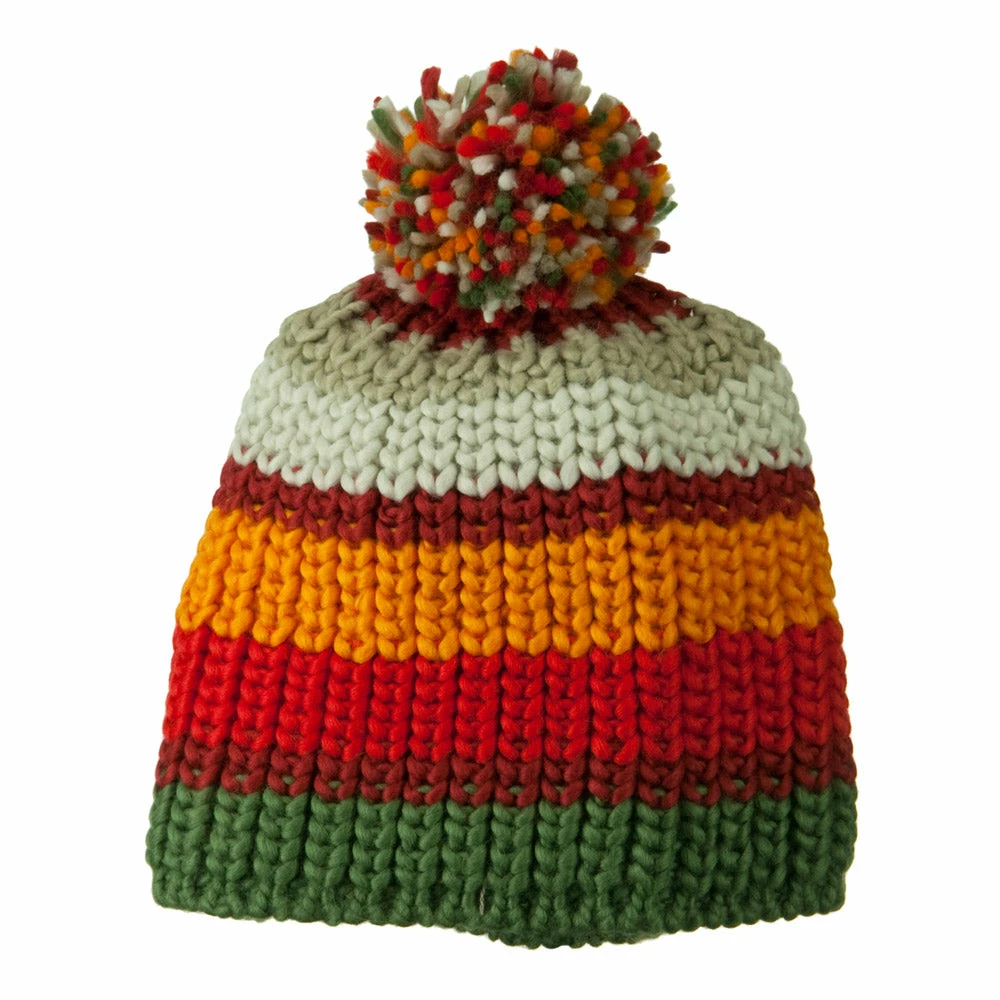 Jeanne Simmons Colorful Knitted Pom Pom Beanie Cap 5 Jeanne Simmons Colorful Knitted Pom Pom Beanie Cap - Image 3