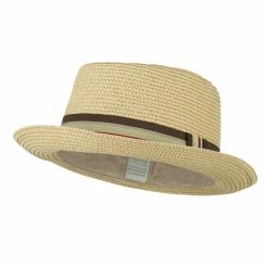 Jeanne Simmons Kid's Pork Pie Stripe Band Fedora