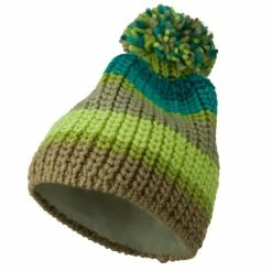 Jeanne Simmons Colorful Knitted Pom Pom Beanie Cap 22 Jeanne Simmons Colorful Knitted Pom Pom Beanie Cap -Adams Shop kp002bd 1