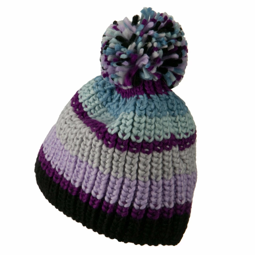 Jeanne Simmons Colorful Knitted Pom Pom Beanie Cap 15 Jeanne Simmons Colorful Knitted Pom Pom Beanie Cap - Image 13