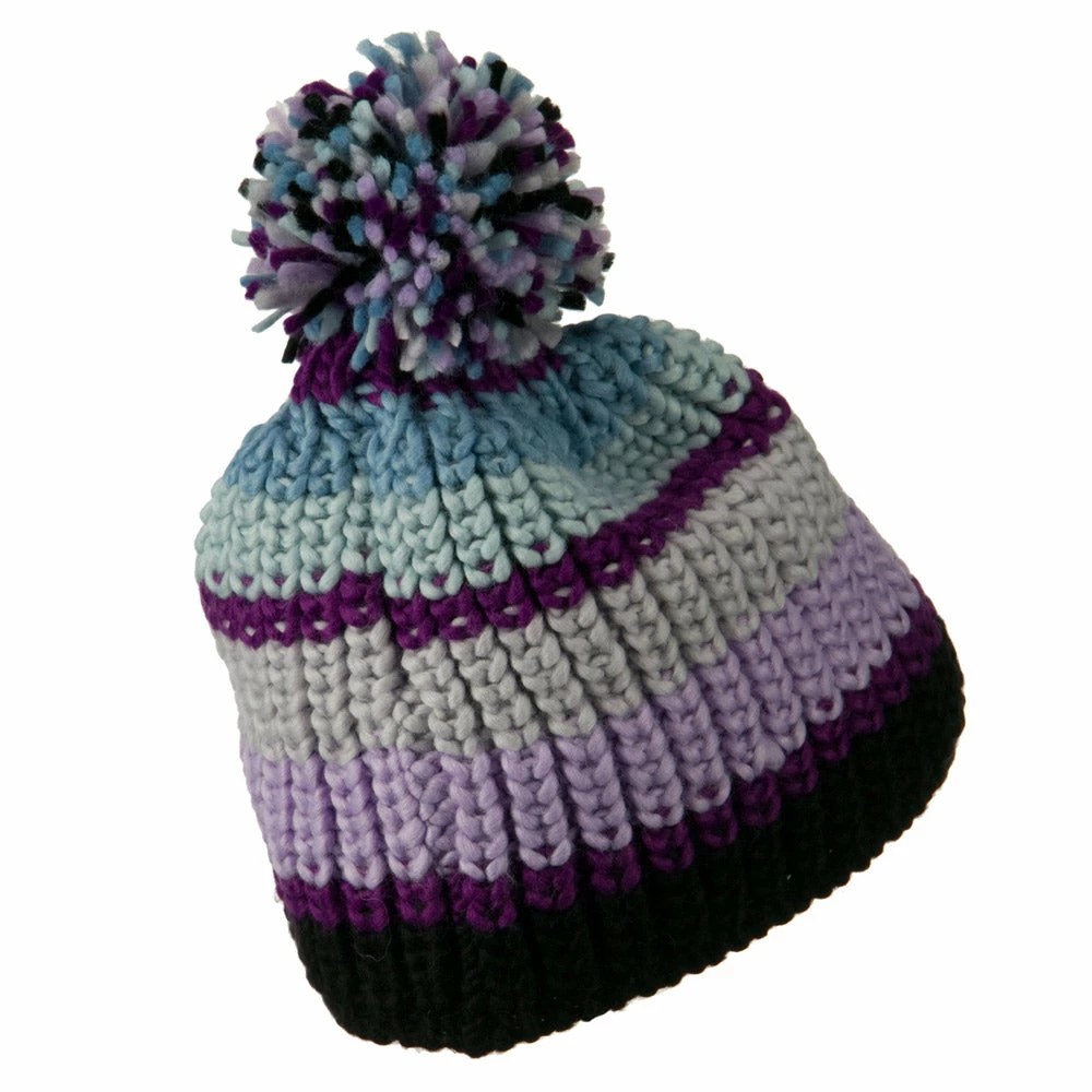 Jeanne Simmons Colorful Knitted Pom Pom Beanie Cap 14 Jeanne Simmons Colorful Knitted Pom Pom Beanie Cap - Image 12
