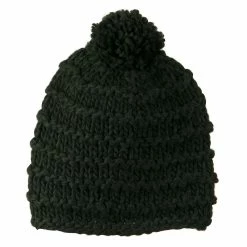 Hatiya Knit Short Beanie Hat With Pom Pom -Adams Shop kp005ps 5