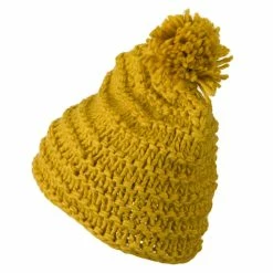 Hatiya Knit Short Beanie Hat With Pom Pom -Adams Shop kp006ps 2