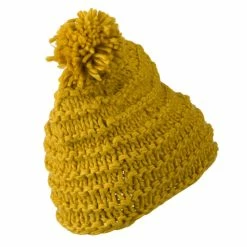 Hatiya Knit Short Beanie Hat With Pom Pom -Adams Shop kp006ps 3
