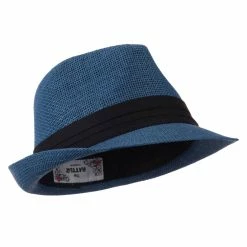 Hatiya Kid's Paper Straw Black Band Fedora -Adams Shop kp007cf navy 4