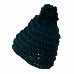 Hatiya Knit Short Beanie Hat With Pom Pom -Adams Shop kp010ps 2