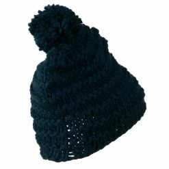 Hatiya Knit Short Beanie Hat With Pom Pom -Adams Shop kp010ps 3