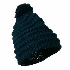 Hatiya Knit Short Beanie Hat With Pom Pom -Adams Shop kp010ps 4