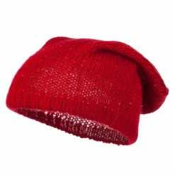 Something Special Knit Tam Beanie With Sequin 42 Something Special Knit Tam Beanie With Sequin -Adams Shop kt002bd red 1