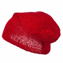 Something Special Knit Tam Beanie With Sequin 43 Something Special Knit Tam Beanie With Sequin -Adams Shop kt002bd red 2
