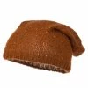 Something Special Knit Tam Beanie With Sequin 1 Something Special Knit Tam Beanie With Sequin -Adams Shop kt003bd lt brown 1