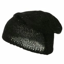 Something Special Knit Tam Beanie With Sequin 48 Something Special Knit Tam Beanie With Sequin -Adams Shop kt004bd black 2