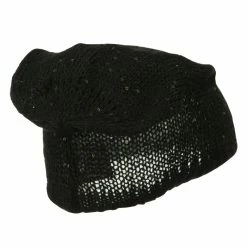 Something Special Knit Tam Beanie With Sequin 49 Something Special Knit Tam Beanie With Sequin -Adams Shop kt004bd black 3