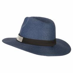 Something Special Ladies Paper Straw Rhinestone Band Panama Fedora Hat 43 Something Special Ladies Paper Straw Rhinestone Band Panama Fedora Hat -Adams Shop la003pe navy 2