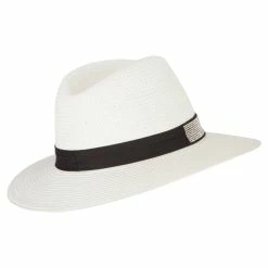Something Special Ladies Paper Straw Rhinestone Band Panama Fedora Hat 59 Something Special Ladies Paper Straw Rhinestone Band Panama Fedora Hat -Adams Shop la006pe white 3