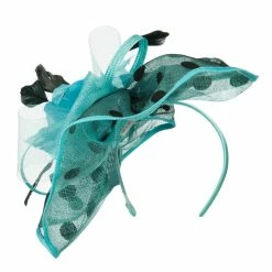 Something Special Polka Dot Sinamay Fascinator -Adams Shop lb003df ocean 4 1