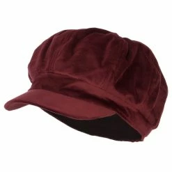 Something Special Classic Polyester Velvet Newsboy Hat 32 Something Special Classic Polyester Velvet Newsboy Hat -Adams Shop lc002nb burgundy 1