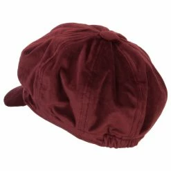 Something Special Classic Polyester Velvet Newsboy Hat 33 Something Special Classic Polyester Velvet Newsboy Hat -Adams Shop lc002nb burgundy 2