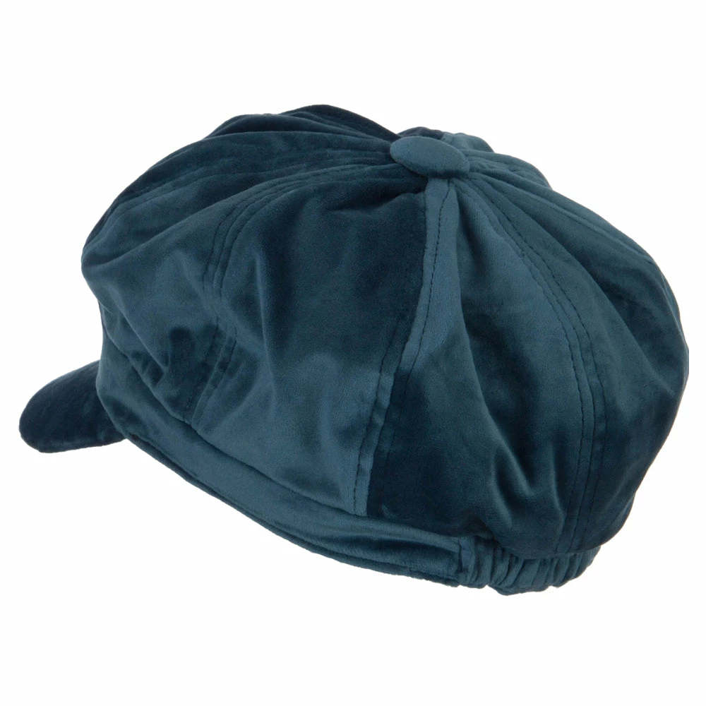 Something Special Classic Polyester Velvet Newsboy Hat 4 Something Special Classic Polyester Velvet Newsboy Hat - Image 2