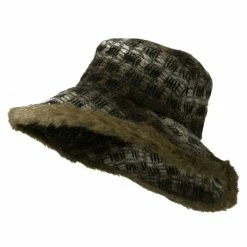 Jeanne Simmons Lady's Brown Faux Fur Trim Hat