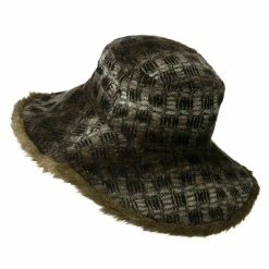 Jeanne Simmons Lady's Brown Faux Fur Trim Hat -Adams Shop lf001fw 2