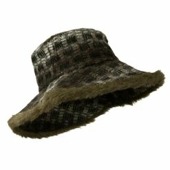 Jeanne Simmons Lady's Brown Faux Fur Trim Hat -Adams Shop lf001fw 4