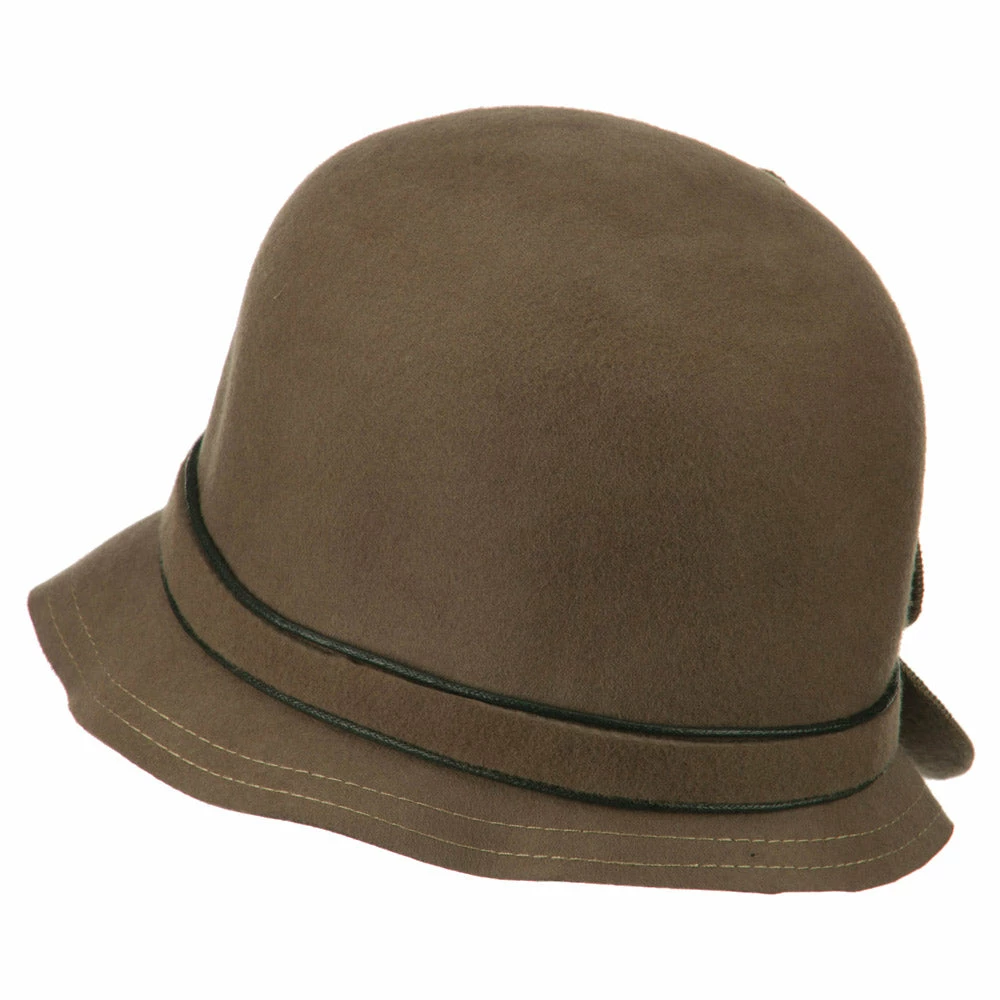 Jeanne Simmons Women's Flower Accent Wool Bucket Shape Cloche 10 Jeanne Simmons Women's Flower Accent Wool Bucket Shape Cloche - Image 8