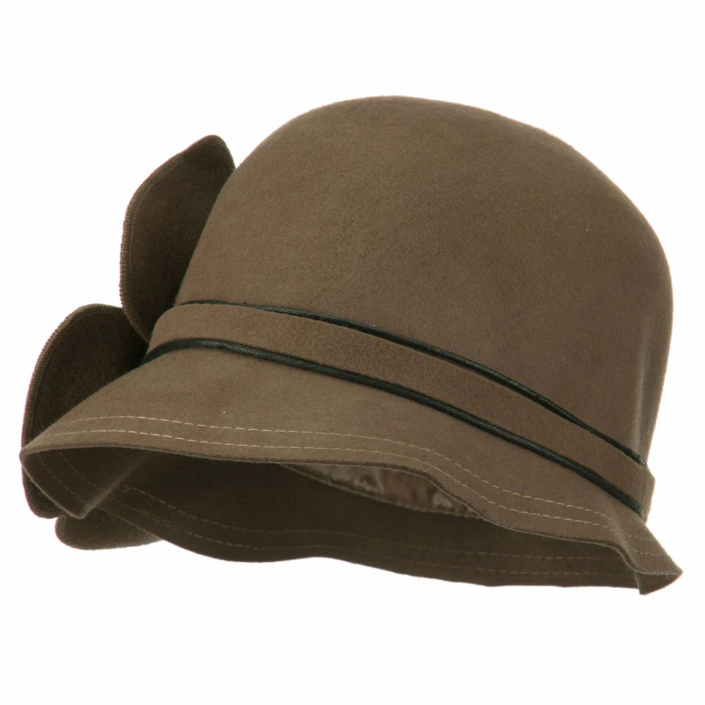 Jeanne Simmons Women's Flower Accent Wool Bucket Shape Cloche 11 Jeanne Simmons Women's Flower Accent Wool Bucket Shape Cloche - Image 9