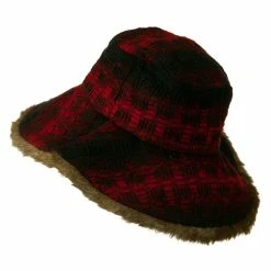 Jeanne Simmons Lady's Brown Faux Fur Trim Hat -Adams Shop lf002fw 2