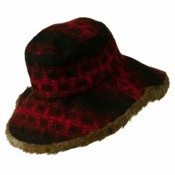 Jeanne Simmons Lady's Brown Faux Fur Trim Hat -Adams Shop lf002fw 3