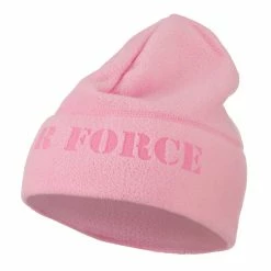 Eagle Crest Laser Fleece US Military Short Beanie 88 Eagle Crest Laser Fleece US Military Short Beanie -Adams Shop lf004bs usaf pink 2