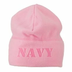 Eagle Crest Laser Fleece US Military Short Beanie 62 Eagle Crest Laser Fleece US Military Short Beanie -Adams Shop lf006bs navy pink 1