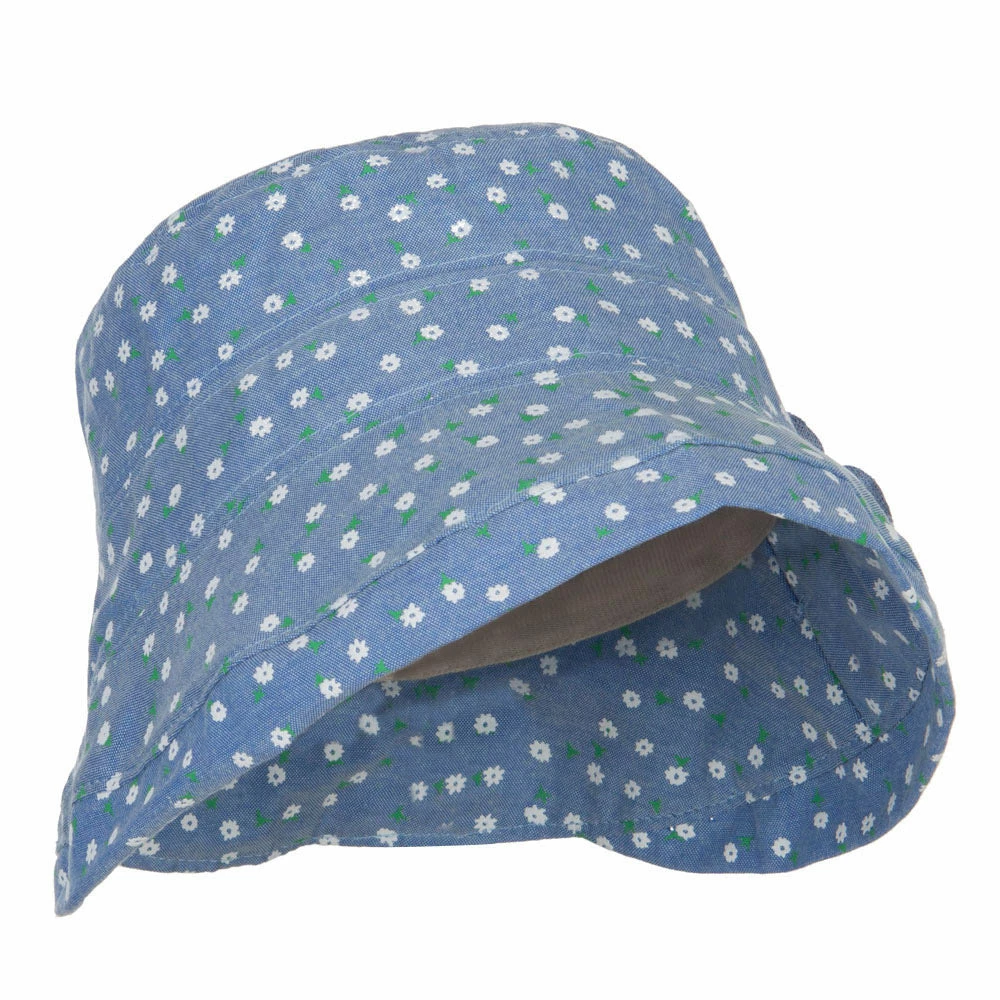 Jeanne Simmons Women's Floral Rolled Brim Bucket Hat 6 Jeanne Simmons Women's Floral Rolled Brim Bucket Hat - Image 4
