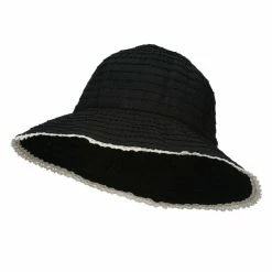 Jeanne Simmons Crushable Bucket Hat With Flower Accent