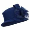 Something Special Big Loops Wool Felt Fashion Hat -Adams Shop lp001fp navy 1