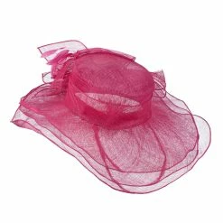 Jeanne Simmons 3 Layers Of Ruffled Brim Sinamay Hat -Adams Shop lr001fs 2